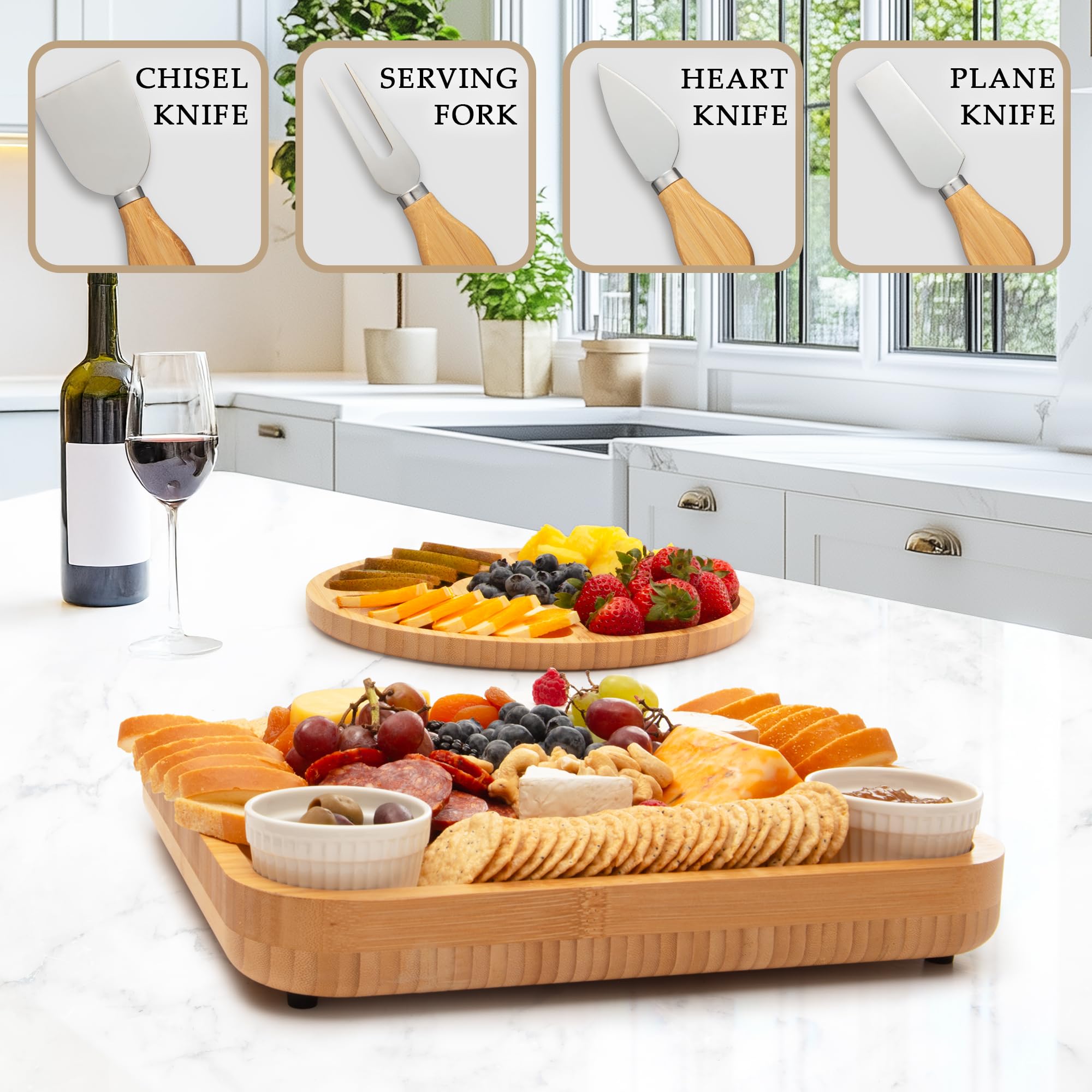Zulay Kitchen board silicone feet detail prevents slipping during service