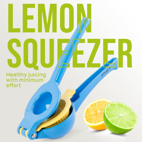 Compact citrus press saves space on countertops and in drawers.