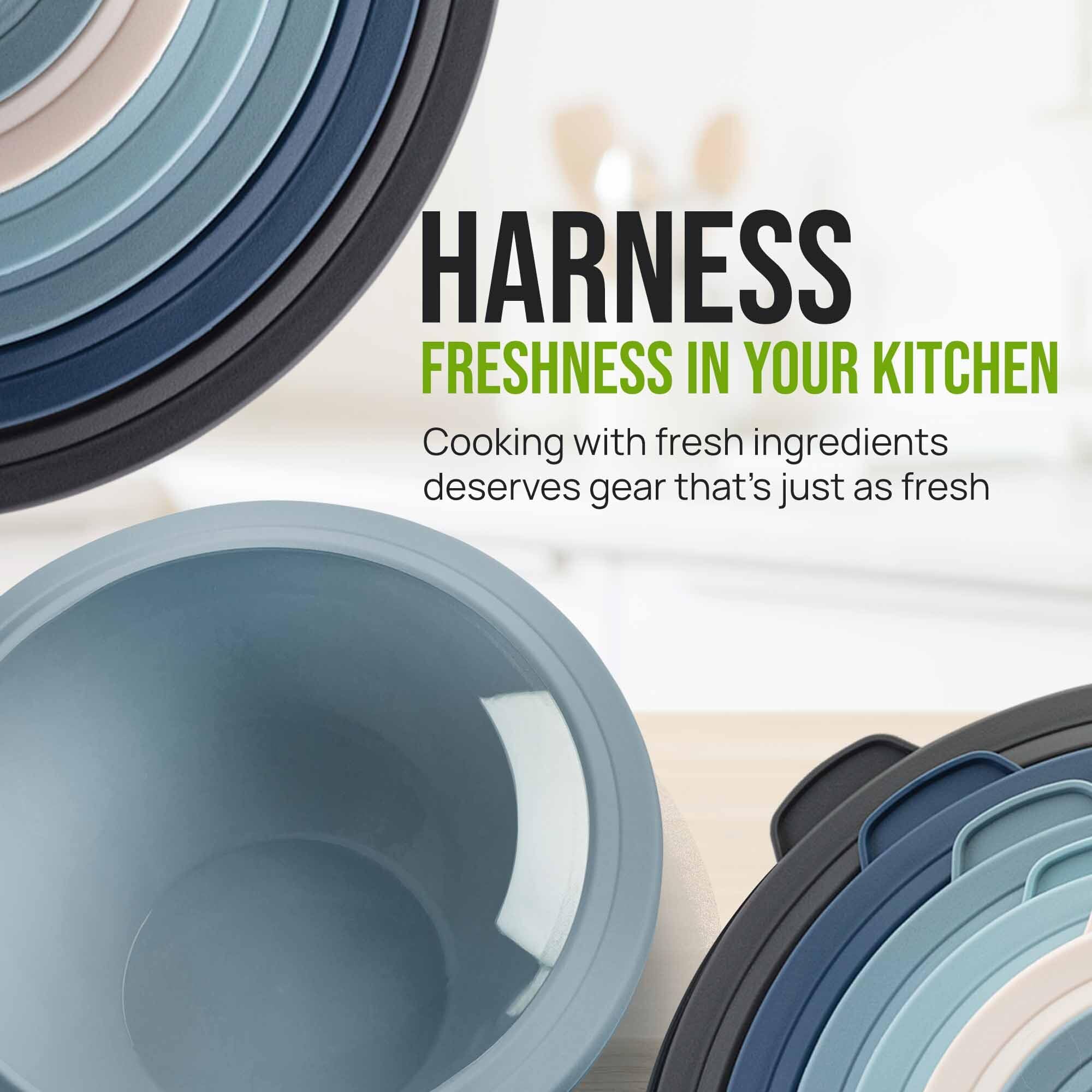 Zulay Kitchen clear lids allow peeking contents without opening.