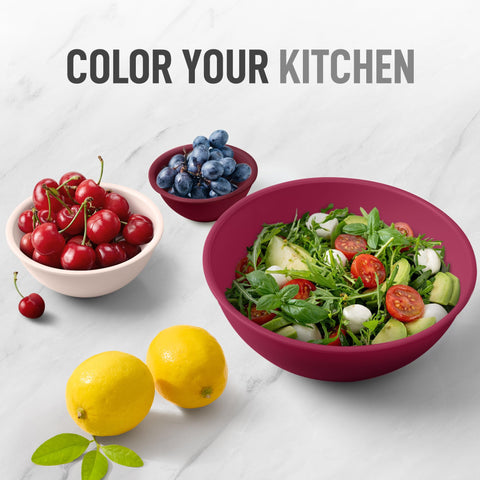 Zulay Kitchen bowls are top-rack dishwasher safe for easy cleanup.