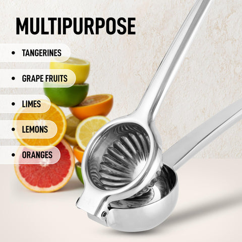 Zulay Kitchen dishwasher-safe citrus press top view for quick cleanup.