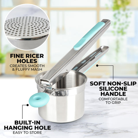 Zulay Kitchen potato ricer easy to clean and dishwasher safe