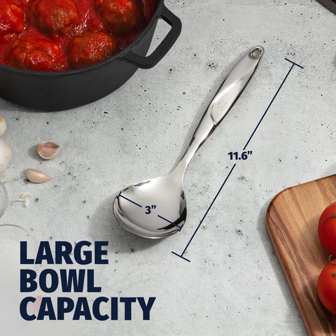Zulay Kitchen dishwasher-safe utensil for quick, easy cleanup after meals.