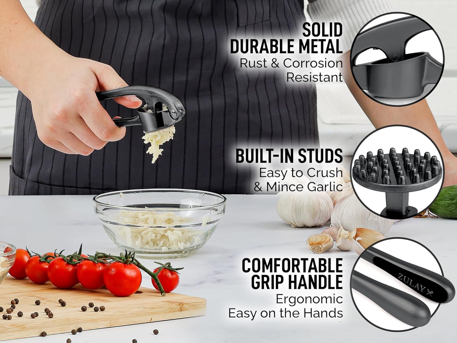Zulay Kitchen top-rack safe design supports quick cleanup