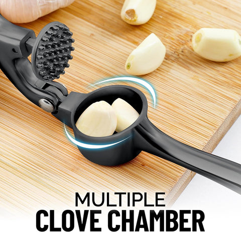 Zulay Kitchen multi-use press works with ginger seeds