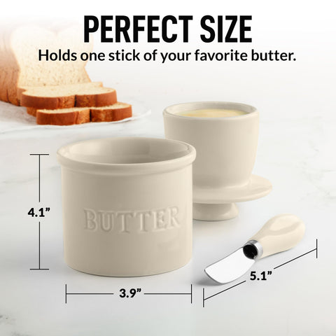Zulay Kitchen ivory finish adds a classic, elegant table setting.