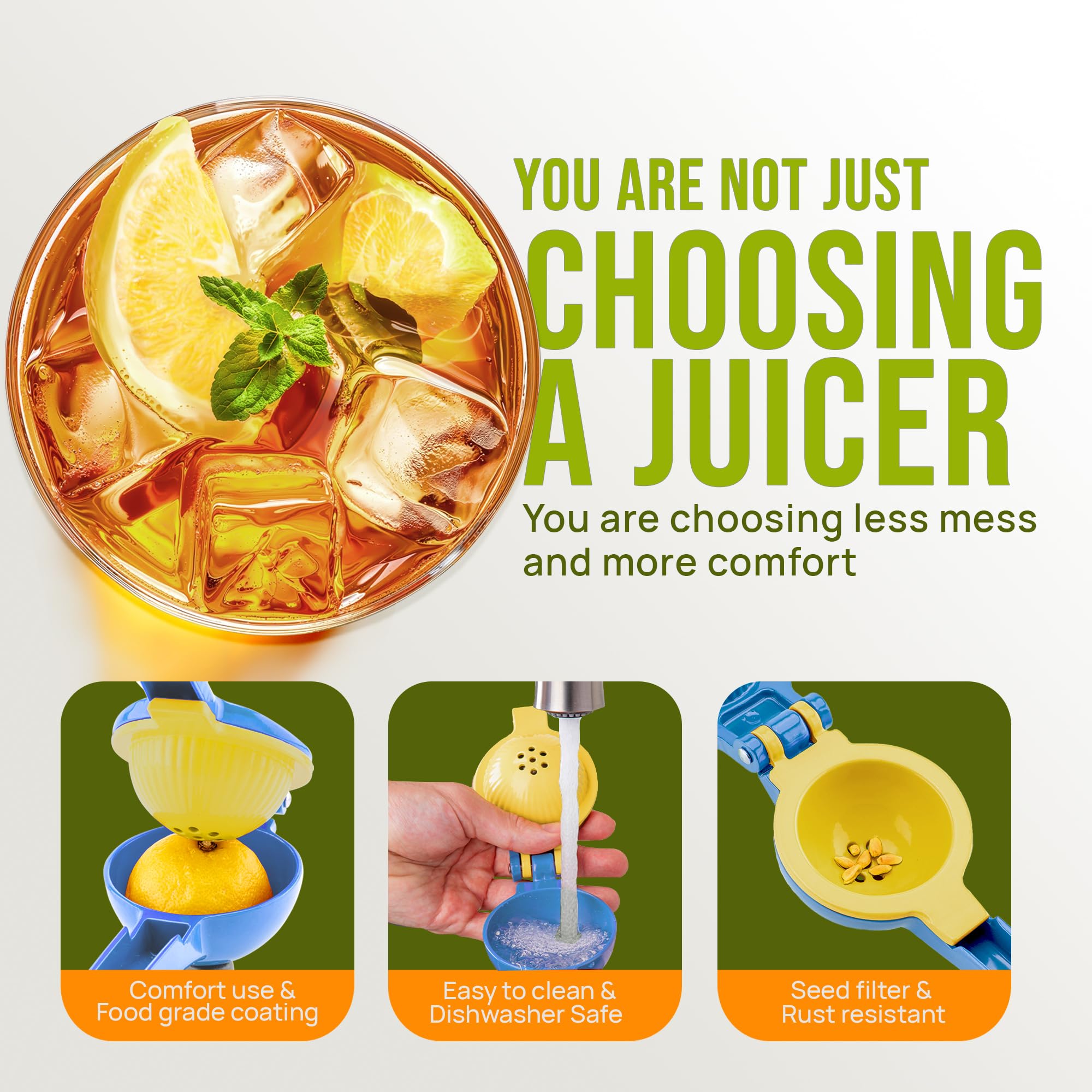 Zulay Kitchen lemon juicer is dishwasher-safe for quick cleanup.