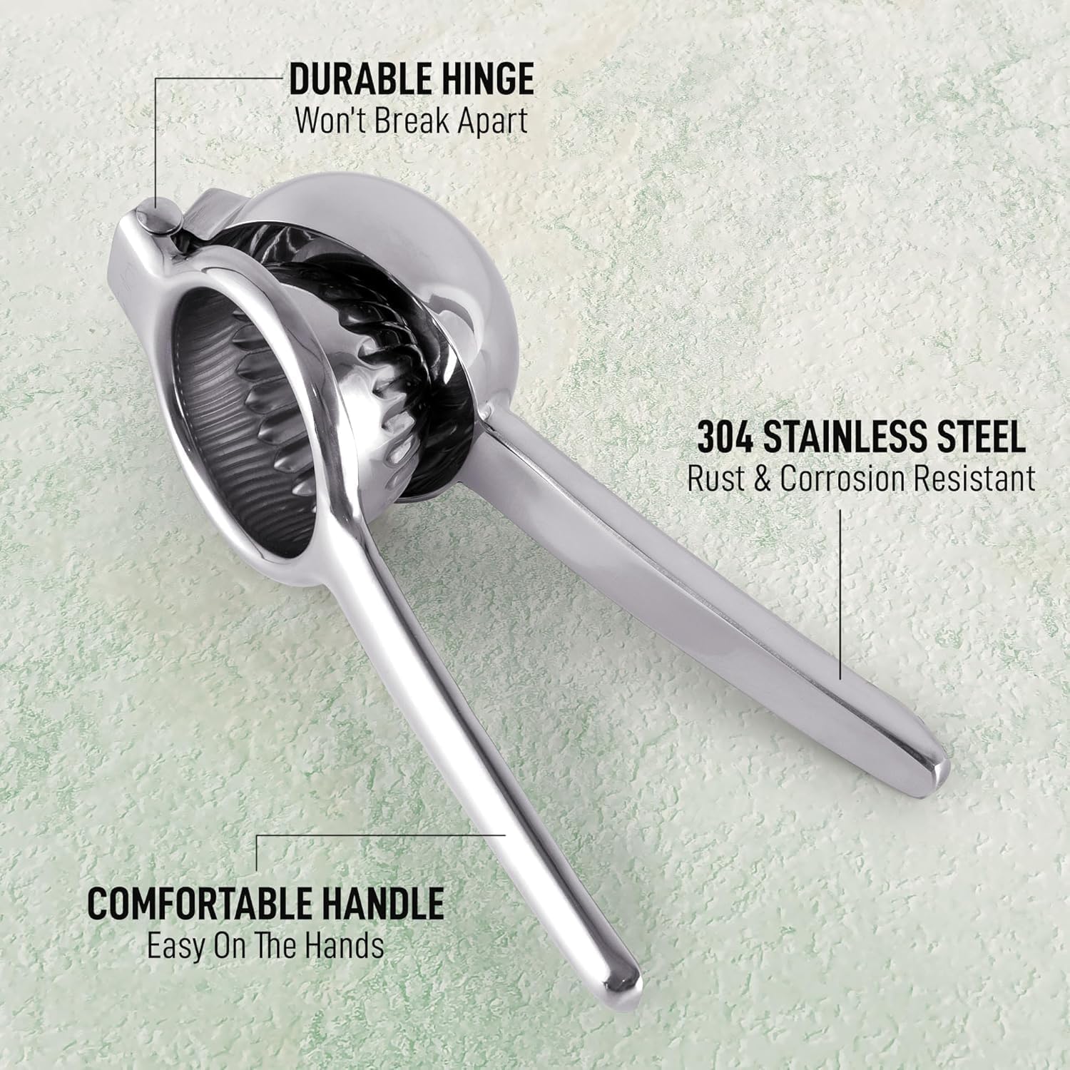 Zulay Kitchen Lemon Squeezer, dishwasher-safe, easy cleanup after use.
