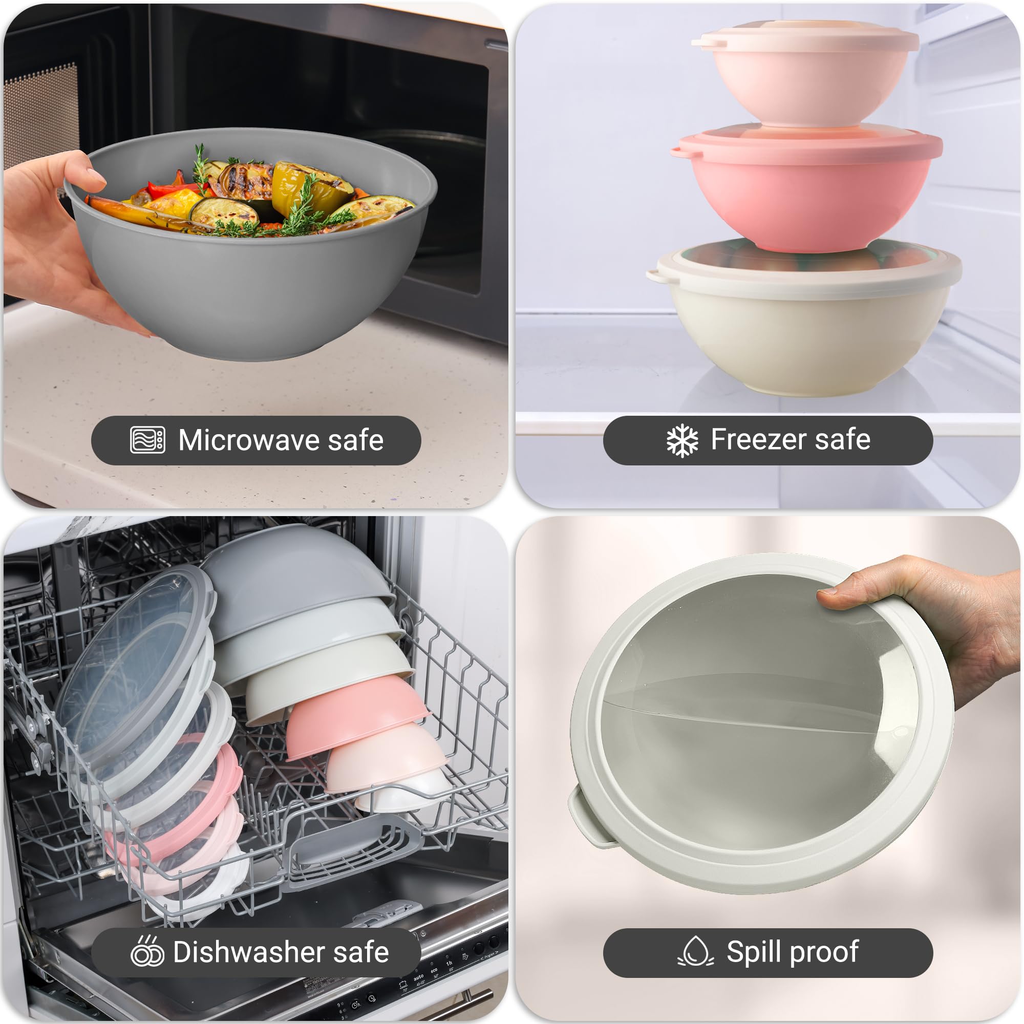 Zulay Kitchen lifetime guarantee backs these durable bowls