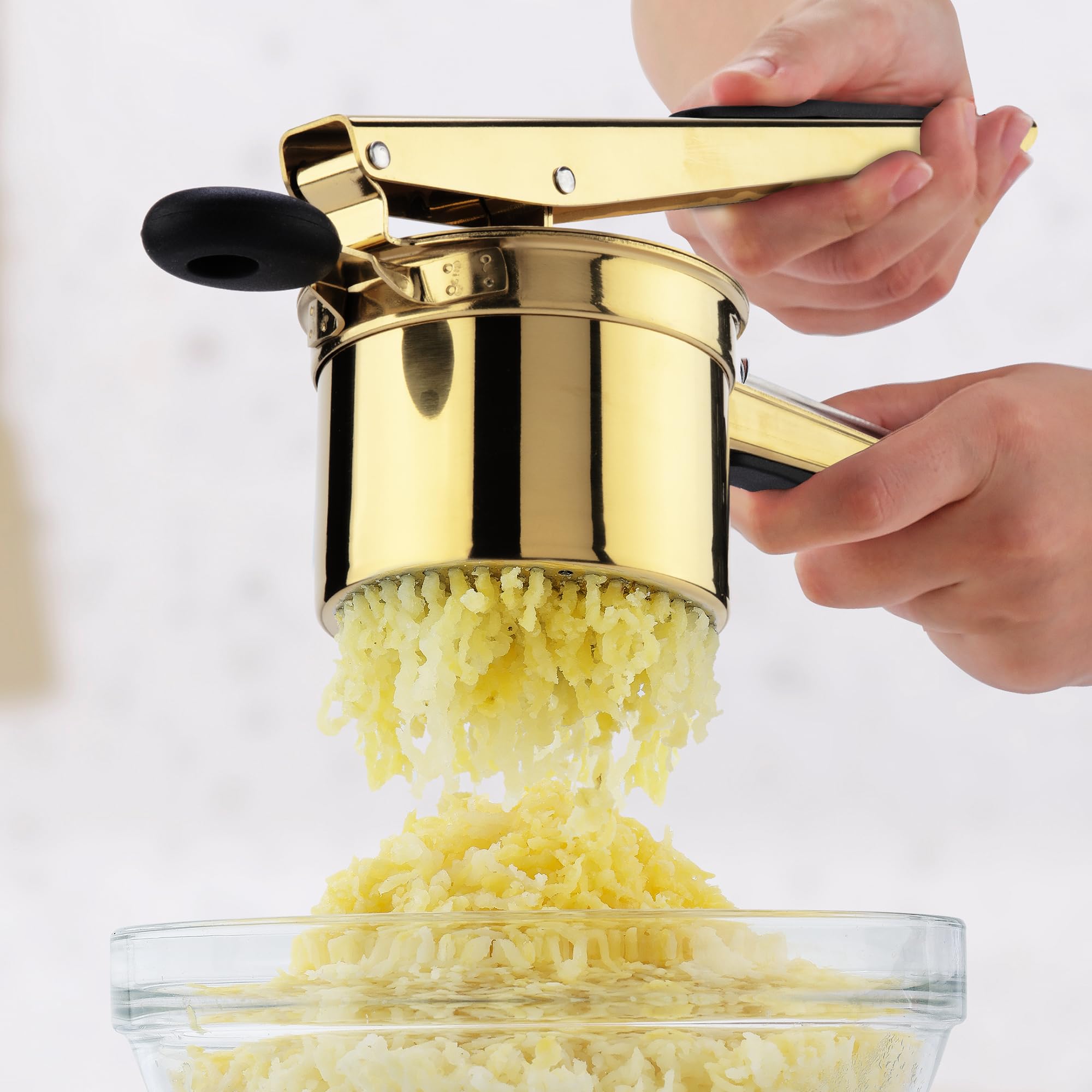 Zulay Kitchen potato ricer with lifetime guarantee support