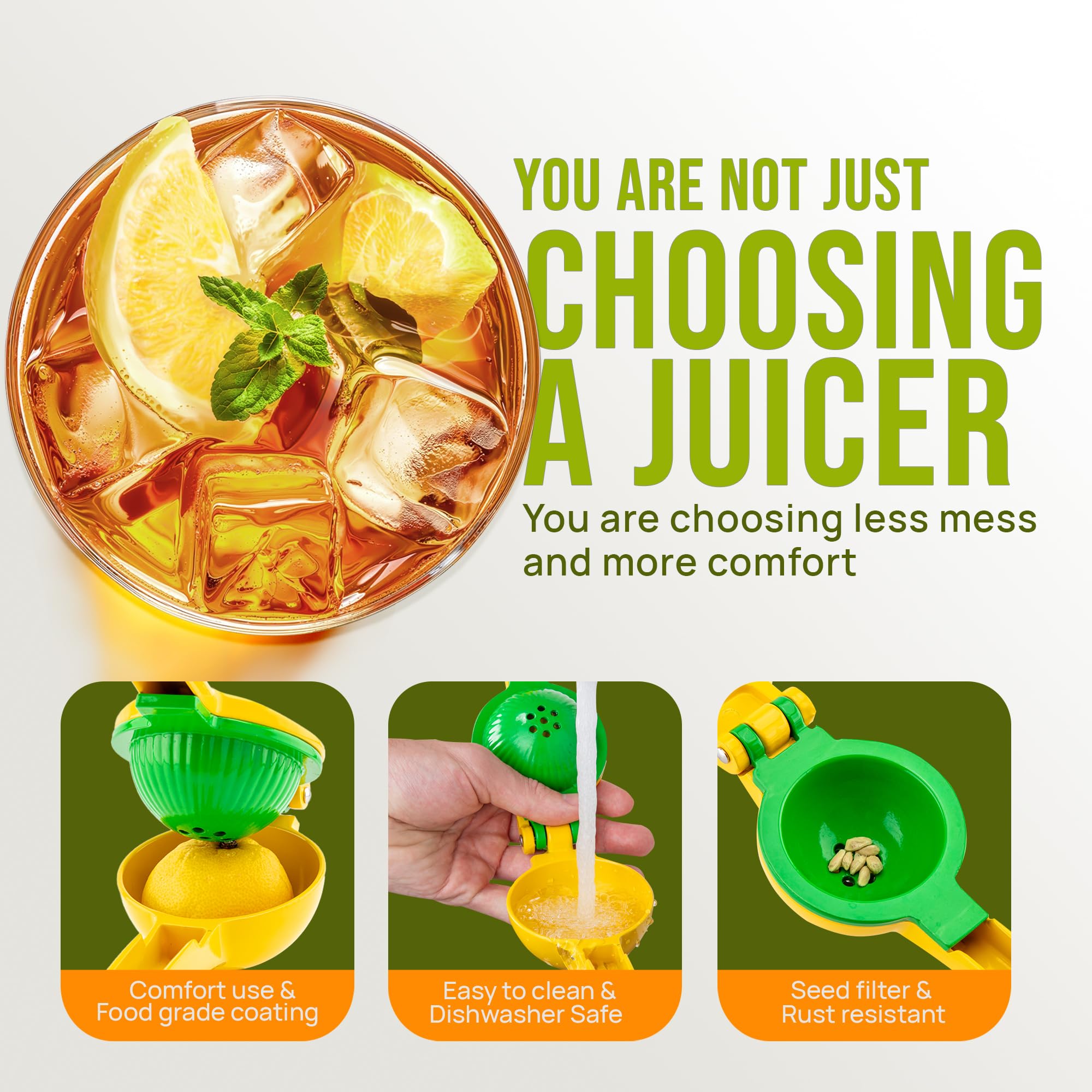 Zulay Kitchen lemon squeezer with juice spout ideal for lemonade
