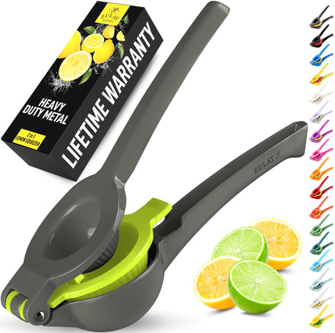 Zulay Kitchen 2-in-1 lemon squeezer with lemon half for quick juice