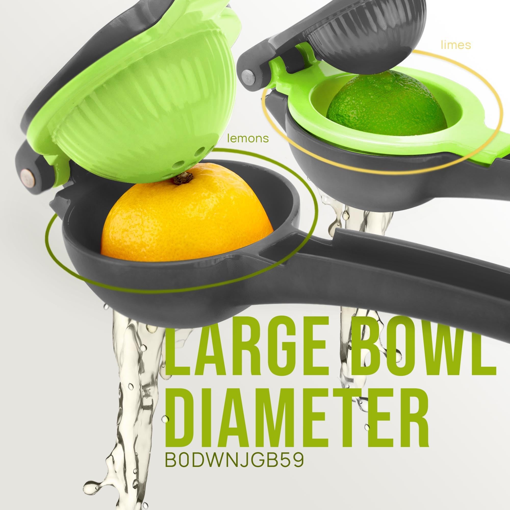 Zulay Kitchen 2-in-1 lemon squeezer seed-filter holes catching pulp