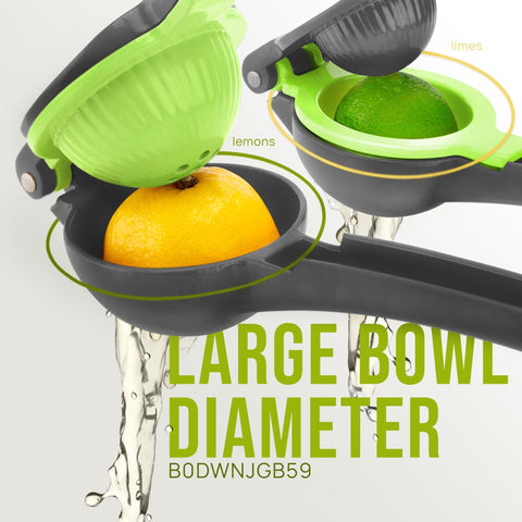 Zulay Kitchen 2-in-1 lemon squeezer seed-filter holes catching pulp