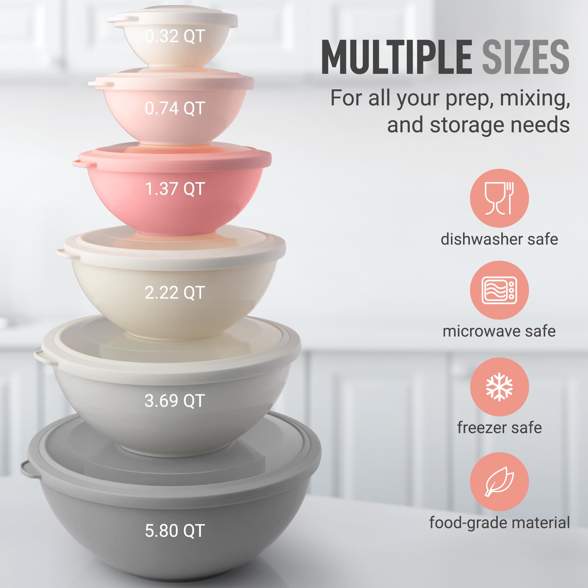 Zulay Kitchen microwave and freezer-safe bowls support versatile cooking and chilling
