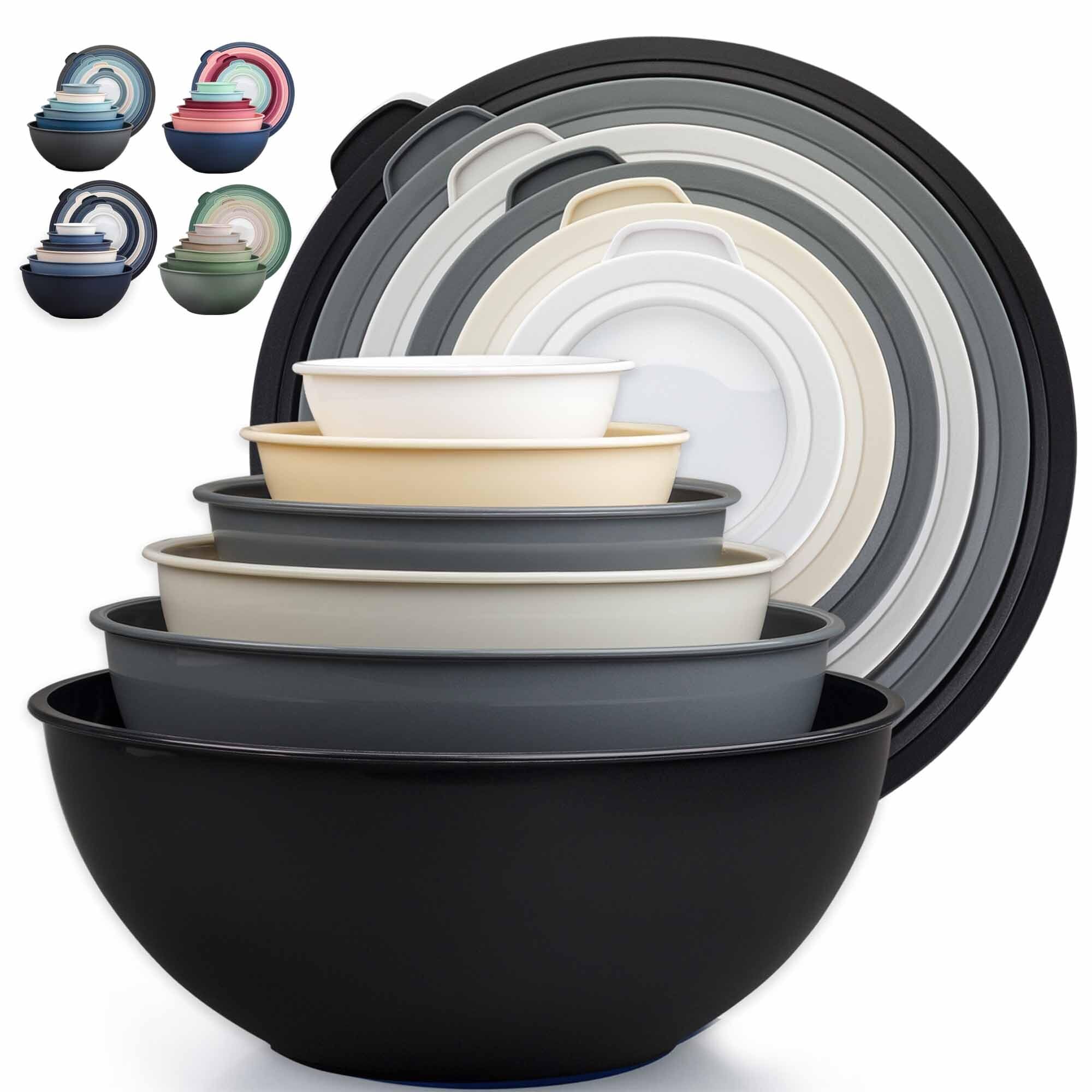 Zulay Kitchen midnight-ombre mixing bowls set for versatile prep and storage.