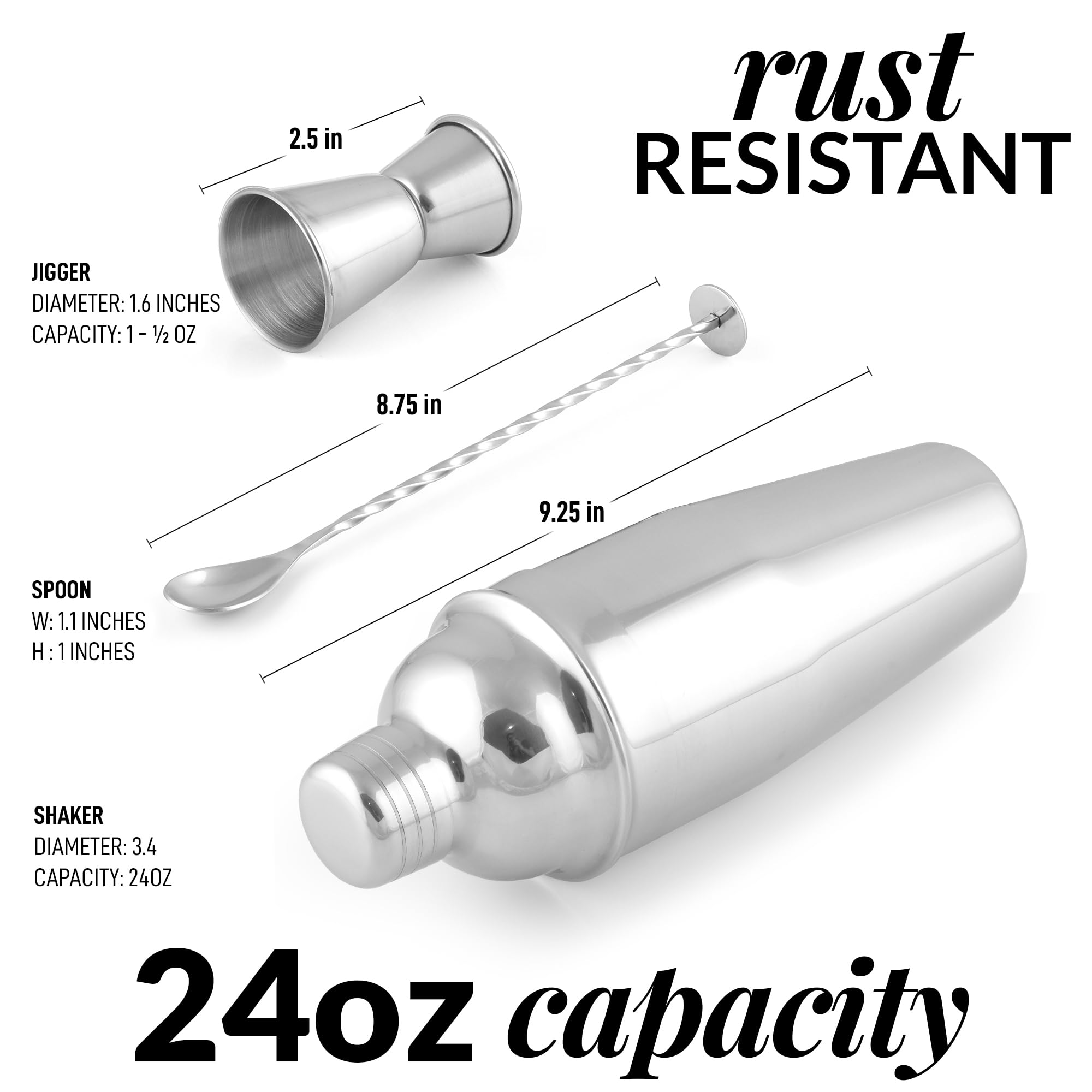 Zulay Kitchen muddler spoon for extracting fresh flavors in cocktails.