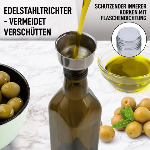 Zulay Kitchen funnel attachment for easy, spill-free filling.