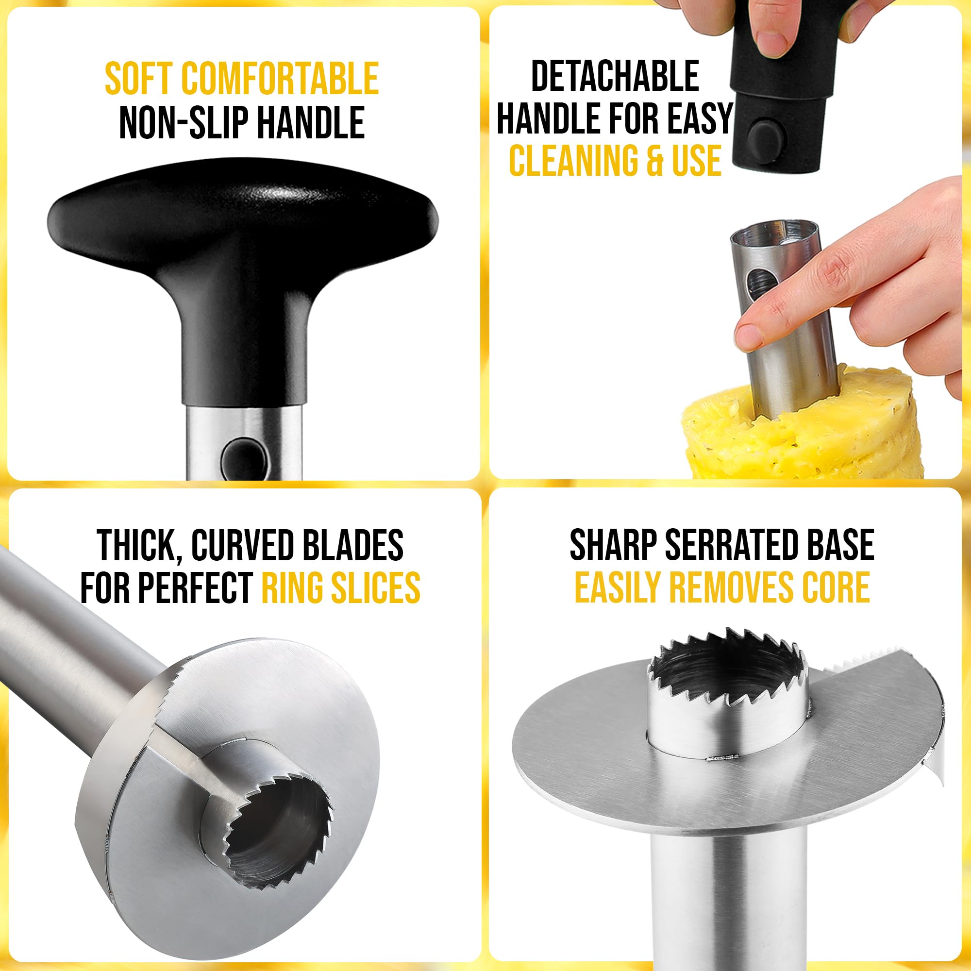 Zulay Kitchen dishwasher-safe parts simplify pineapple cleanup