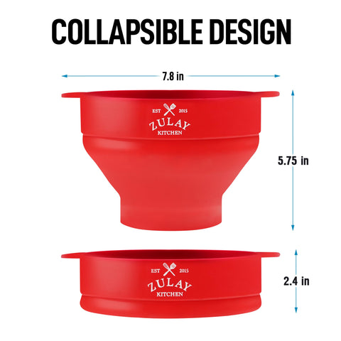 Zulay Kitchen popcorn bowl shows inside measuring line for portions