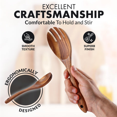 Zulay Kitchen serving spoon offers balanced grip for sauces and sides