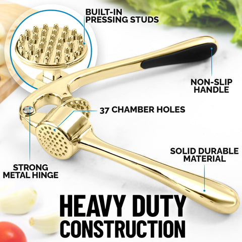 Zulay Kitchen premium garlic press easy to clean with minimal effort