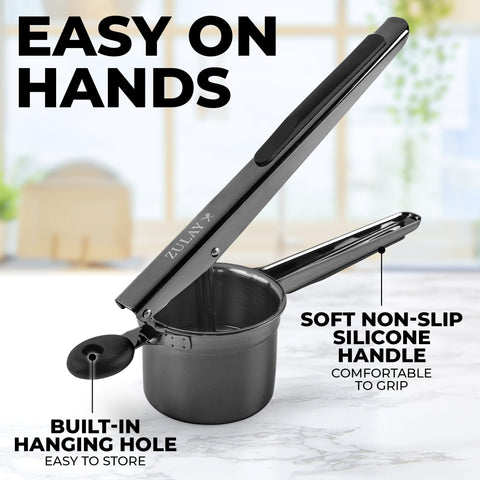 Zulay Kitchen backs the ricer with a lifetime warranty.