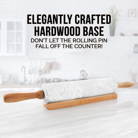 Zulay Kitchen rolling pin makes bread and pastries easier to shape.
