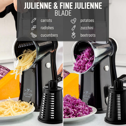 Zulay Kitchen blades are dishwasher safe for easy cleanup.