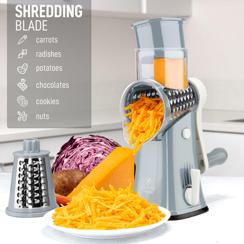 Hopper and blades are dishwasher-safe for quick cleanup.