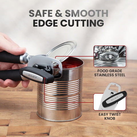 Zulay Kitchen rust-proof stainless steel construction for long-lasting performance.