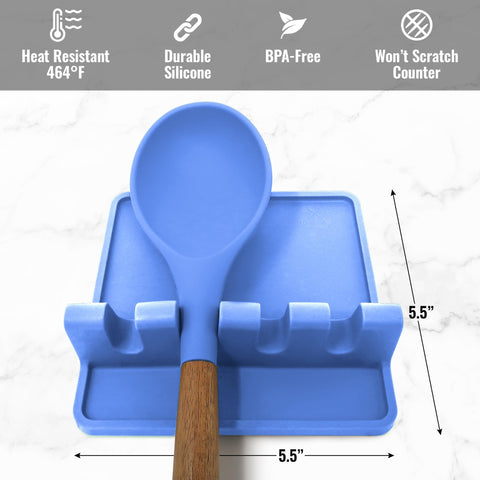 Zulay Kitchen countertop protector maintains a tidy work area.