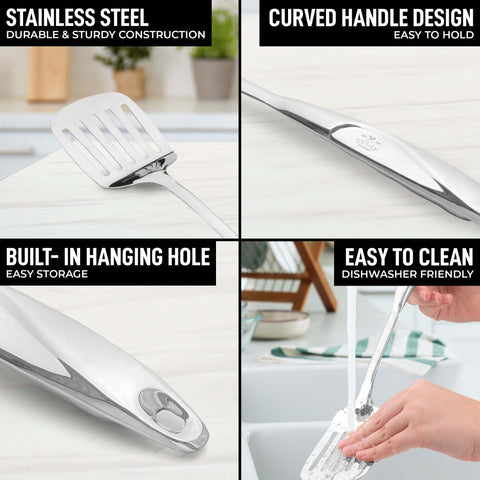 Zulay Kitchen ladle ready for soups with balanced, comfortable grip
