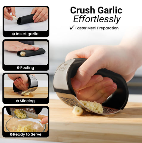 Zulay Kitchen rocker cleans quickly and is dishwasher safe for easy maintenance.