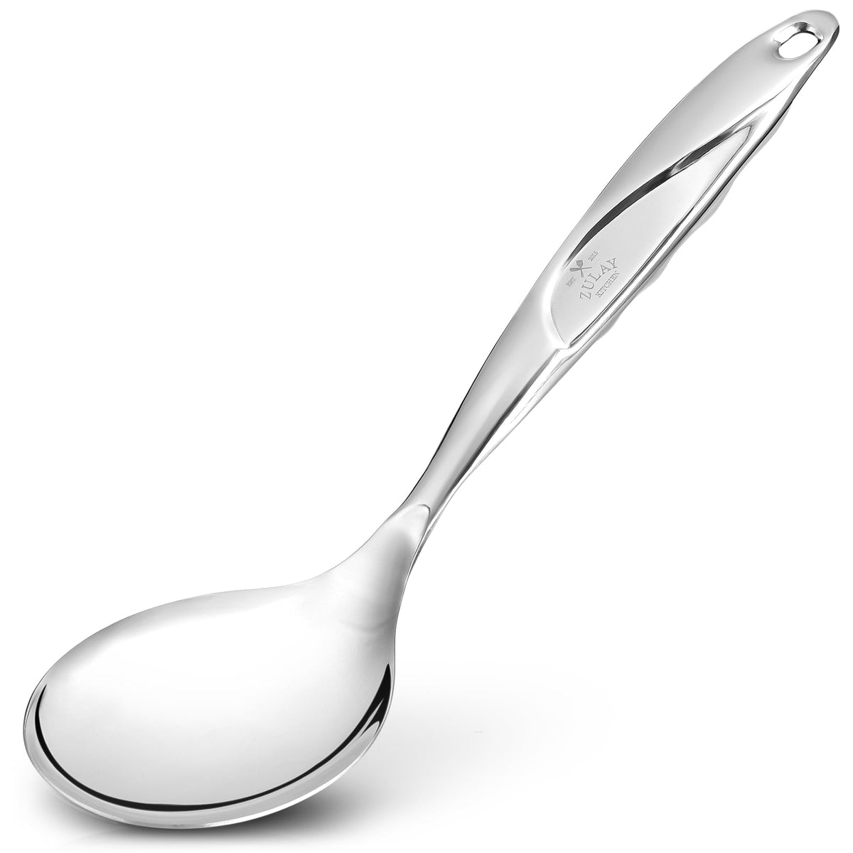 Zulay Kitchen stainless steel serving spoon, 11.5 inches, built for durable everyday use.