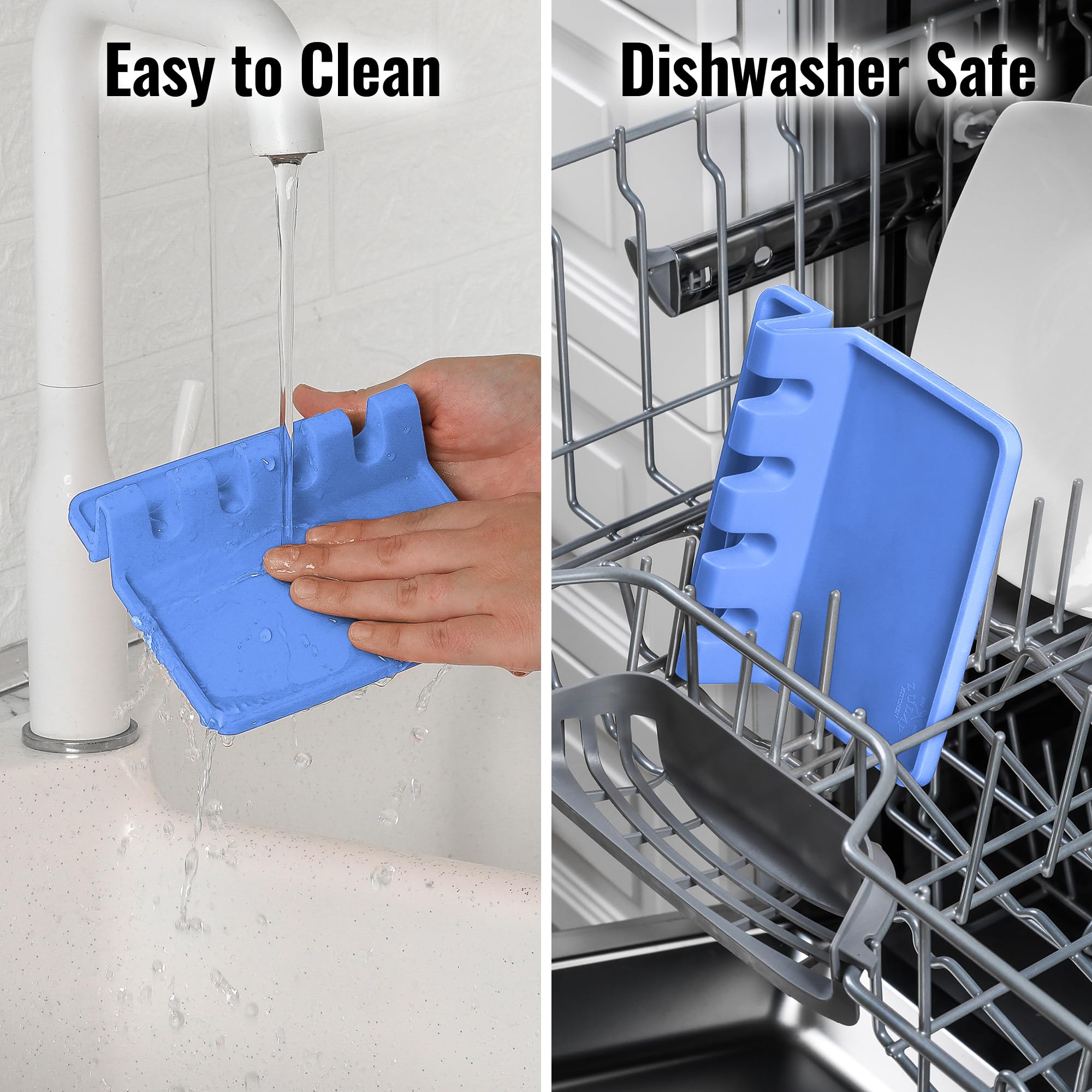 Zulay Kitchen non-slip base prevents sliding on the counter.