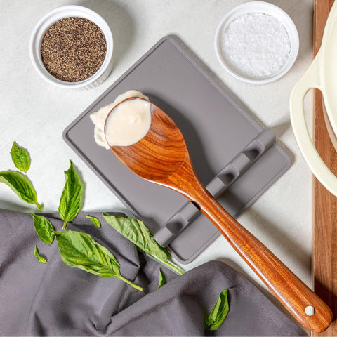 Zulay stylish utensil holder adds practical countertop organization