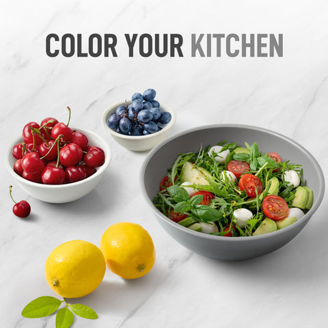 Zulay Kitchen top-rack dishwasher safe bowls for quick cleanup.