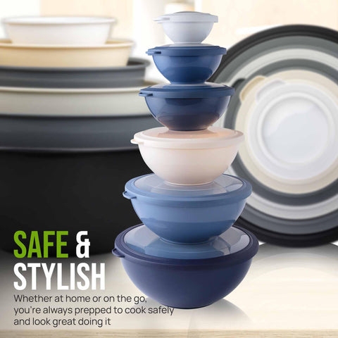 Zulay Kitchen transparent lids for easy food monitoring