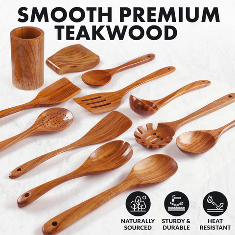 Zulay Kitchen utensils in crock showcasing organized storage and quick access.