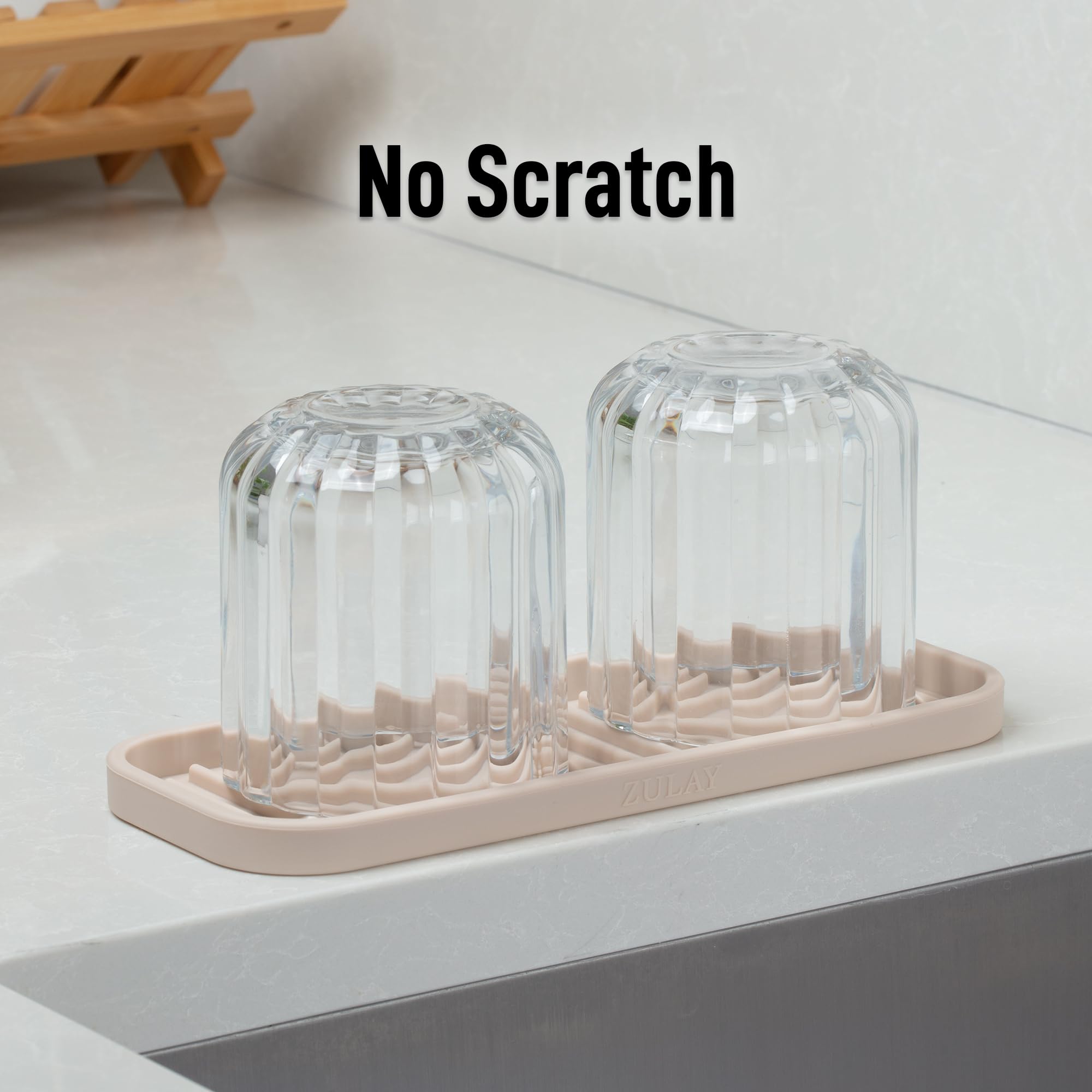 Zulay silicone sponge holder dark blue adds modern organization to your sink.