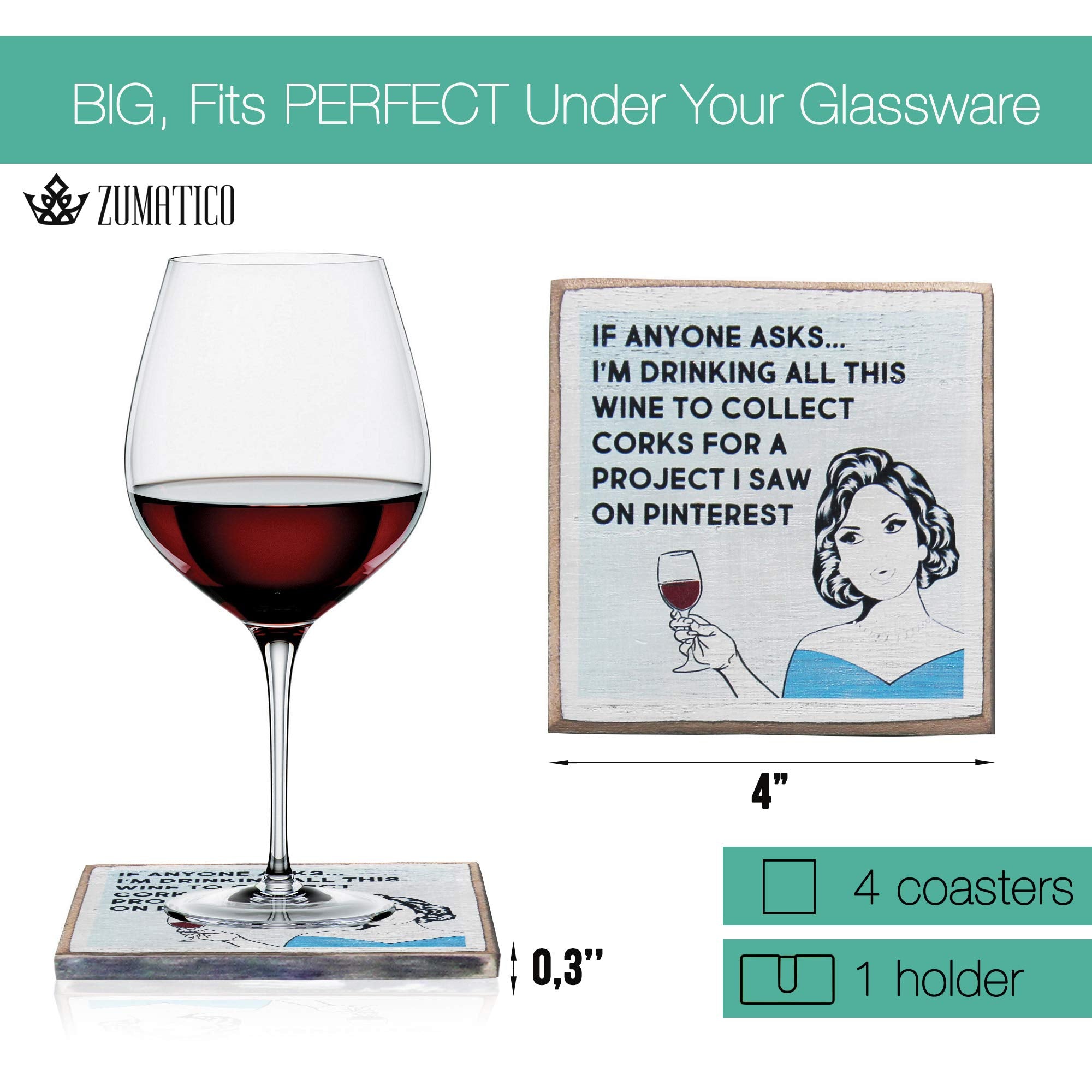 Zumatico coaster set for gift baskets elevates special occasions