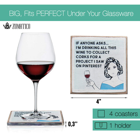 Zumatico coaster set for gift baskets elevates special occasions