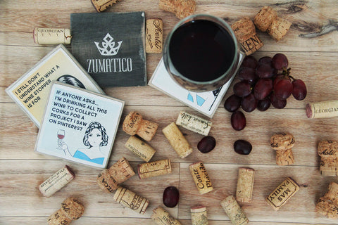 Zumatico compact holder keeps coasters organized and stylish on display