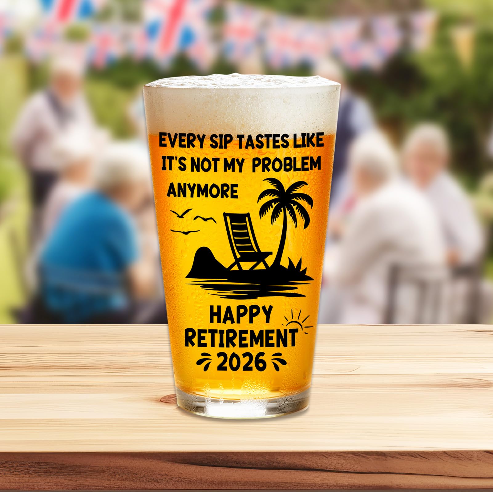 Zunaked glass featuring the retired 2026 design for retirement celebrations