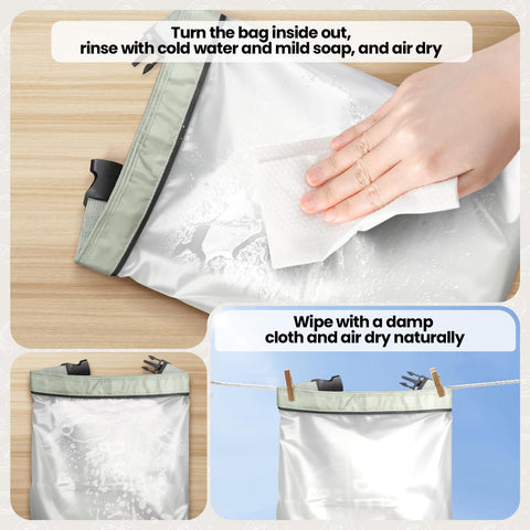 Zunmial bread bags in use on a kitchen counter with fresh bread.