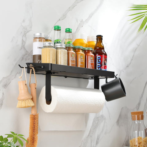 ZUNTO black stainless steel towel holder shows durable finish and easy cleaning.