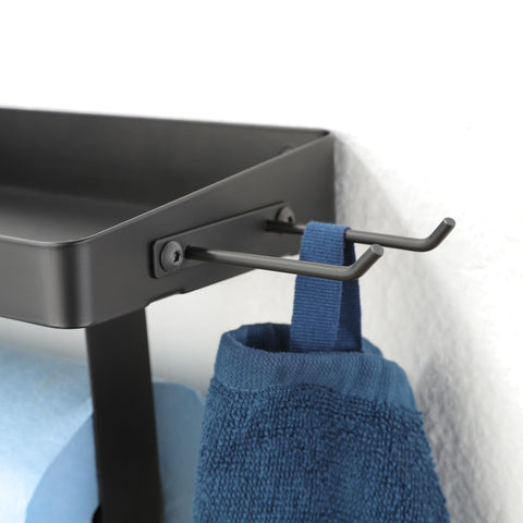 ZUNTO kitchen or workshop setup shows versatile wall mount for towels and tools.