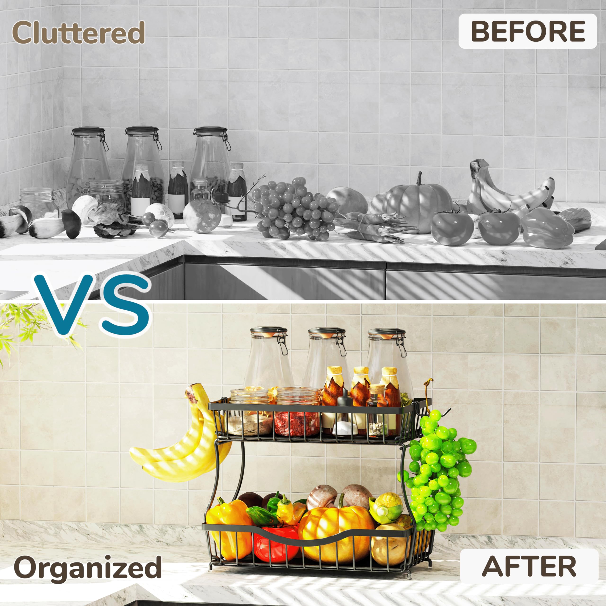 Durable design offers versatile storage for snacks and vegetables.