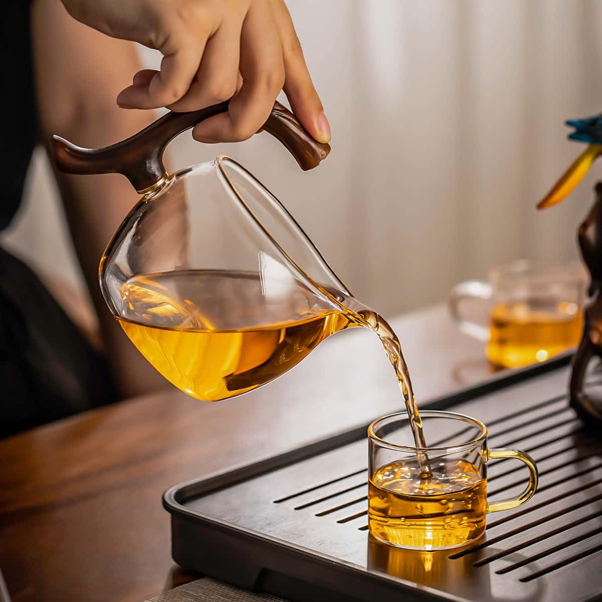 Zurucily Kungfu Glass Tea Set stainless filter delivers smooth brew with minimal residue